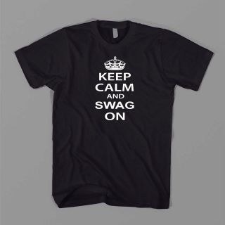 KEEP CALM AND SWAG ON Crown #SWAGG Drake YOLO Jersey Music Concert tee 