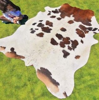 New Cowhide Rug Cowskin Mad Cow Town Hide Skin Leather Bull Carpet 