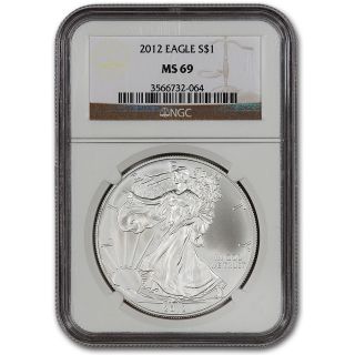 2012 American Silver Eagle   NGC MS69