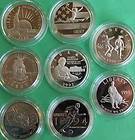 Lot of 8 Proof Commemorative Half Dollar Coins 1986 – 1996 Coin Only 