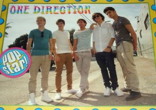   Direction (1D) In The Streets Poster b/w Ariana Grande Serenading Mic