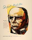 1953 CCA Art Lewis Daniel Webster Portrait Speech Print   ORIGINAL