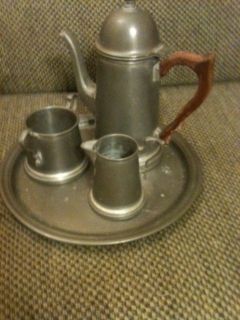 Vintage Pewter Tea/Coffee Set by Americana Pewter, 4 pcs.