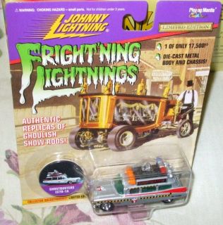 1996 JOHNNY LIGHTNING SILVER GHOSTBUSTERS ECTO 1A MIP