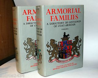   Families A Directory of Gentlemen Coat Armour Arthur Charle Fox Davies