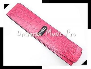 Snake Skin Leather Acoustic / Electric / Bass Guitar Strap   Pink
