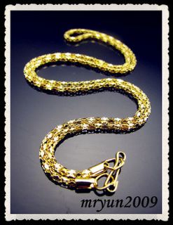20pcs Jewelry Wholesale gold plate snake chain Necklace With Clasp 23 