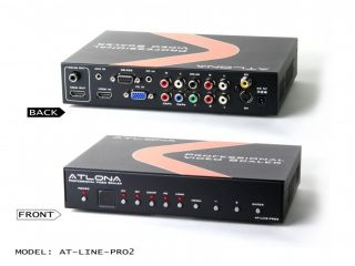 Atlona Multi functional Audio Video Switcher Converter 1080p Scaler AT 