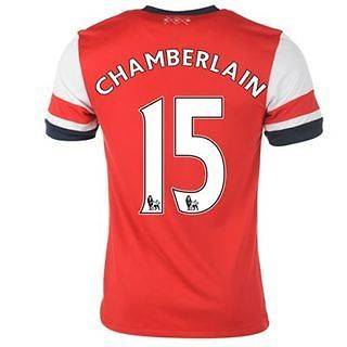 Mens Arsenal FC Nike Home Jersey Shirt 2012 2013   Chamberlain #15