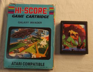 Galaxy Invader Atari 2600 Game Cartridge Boxed Without Manual