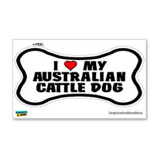 Australian Cattle Dog Love My Dog Bone   Window Bumper Locker Sticker