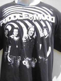 vtg PUDDLE OF MUDD 2007 North American Tour Concert 2 sided tee t 