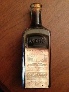 Ayers Malaria and Ague Cure Bottle