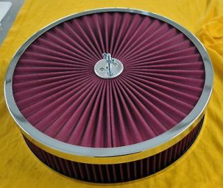 14 Extreme Super Flow Breather 3 Washable Air Filter Kit 14x3 Chrome