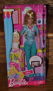 Barbie I can Be Nurse Doll Blonde 2011 Career Girl Toy NEW