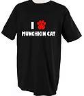 MUNCHKIN CAT CATS LOVE PET PAW T SHIRT TEE SHIRT