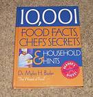   Food Facts, Chefs Secrets and Household Hints by Myles Bader and
