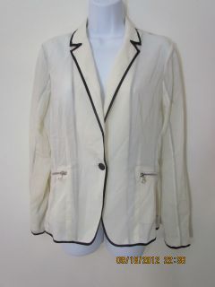 rag&bone,Bailey Blazer/Jacket, Ivory,NWT,Size 6, Wool/Silk, Made in 