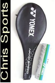 Yonex Mavis 10 Shuttlecocks + a Yonex NanoSpeed badminton racket cover