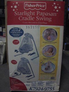 Fisher Price   Starlight Papasan Cradle Swing in Baby Swings