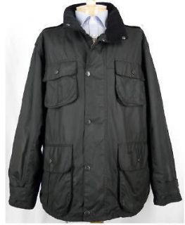 Black Barbour Trooper Jacket Waxed Cotton XXL Elbow Patches Perfect 