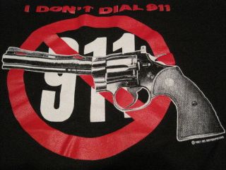 Vtg 87 I dont Dial 911 Python 357 Magnum Pistol Revolver Hand Gun 