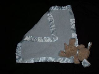 Barefoot Dreams Security Blanket Blue Puppy Dog Soft