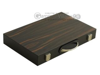 15 inch Wood Backgammon Board Set, ZEBRA WOOD   New