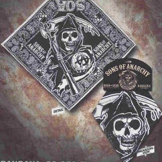 SONS OF ANARCHY Reaper Bandana licensed SOA road gear NEW