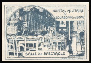 1916 Delandre RC   Bourbonne Bains, Salle de Spectacle