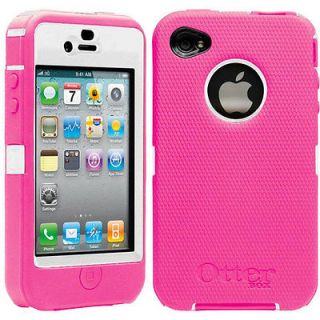 Otterbox Universal iPhone 4 4S Defender Case Pink White Brand New