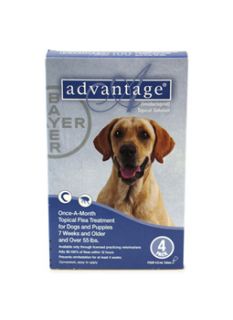 Bayer Advantage Flea Control Blue For Dogs Over 55 lb