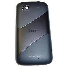 OEM T Mobile HTC SENSATION Black Battery Door Back Cover Used