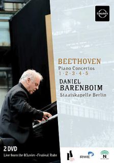Beethoven   Piano Concertos no 1   5 Daniel Barenboim DVD, 2007, 2 