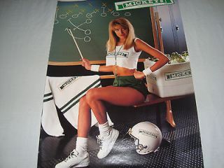   Fine Malt Liquor Beer Athletic Girl Football Locker Room Poster
