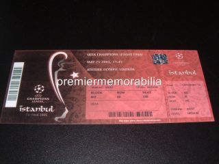 LIVERPOOL FC v AC MILAN 2005 UEFA CHAMPIONS LEAGUE FINAL REPLICA 