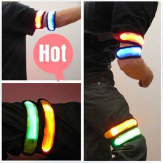Cool Led Safety Reflective Belt/strap Snap Wrap Wrist/Ankle/Armband 