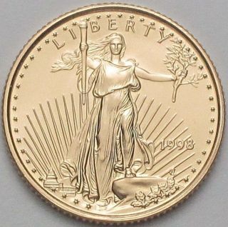 1998 1/10 Troy oz $5 American Gold Eagle A212