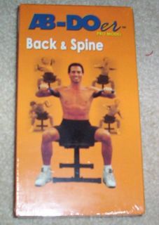 Ab Doer Pro Back & Spine Workout Video VHS New Fitness Exercise Core