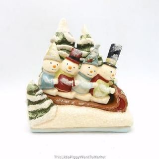 Bethany Lowe Designs ~ Greg Guedel A WINTERS DAY SNOWMEN FIGURINE