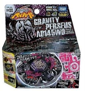  BEYBLADE METAL FIGHT BB 80 GRAVITY PERSEUS AD145WD & BEY LAUNCHER LR