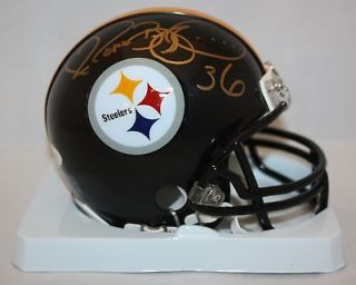 Jerome Bettis Autographed Pittsburgh Steelers Mini Helmet  JSA W 