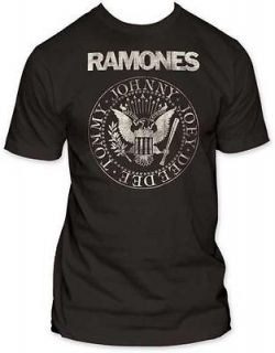 Ramones Presidential Distressed Seal Officially Licensed Men Soft T 
