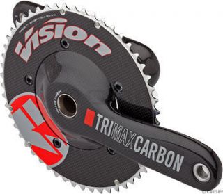 Vision Trimax TT Carbon Crankset 39/53t 175mm; Includes Bottom Bracket