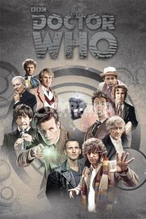 Doctor Who Collage POSTER 60x90cm NEW 11 Doctors Dr Tardis Matt Smith 