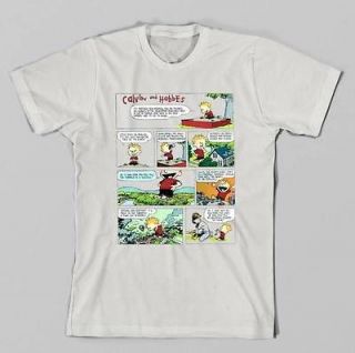 Calvin and Hobbes T shirt The Mighty Giant full strip funny shirts S 