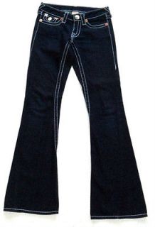 TRUE RELIGION joey super t flare WOMENS Jeans Size 24 100% cotton