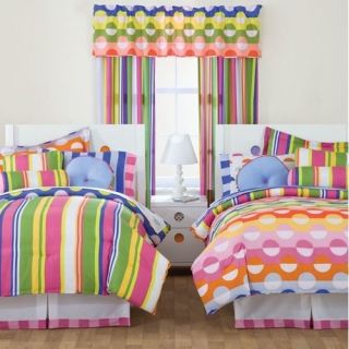   Miss Matched ZANY WHITE Bed In A Bag Reversible Comforter Bedding Set