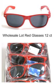 Wholesale lot red mens sunglasses 12ct 