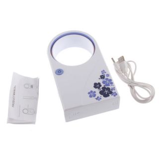 Mini Portable USB Bladeless Fan No Leaf Air Condition Refrigeration 